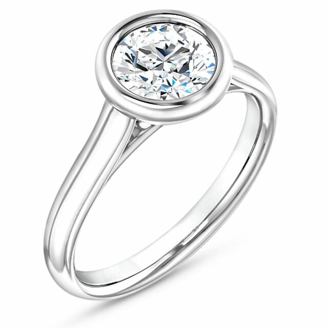 Isabelle Bezel Engagement Ring Setting